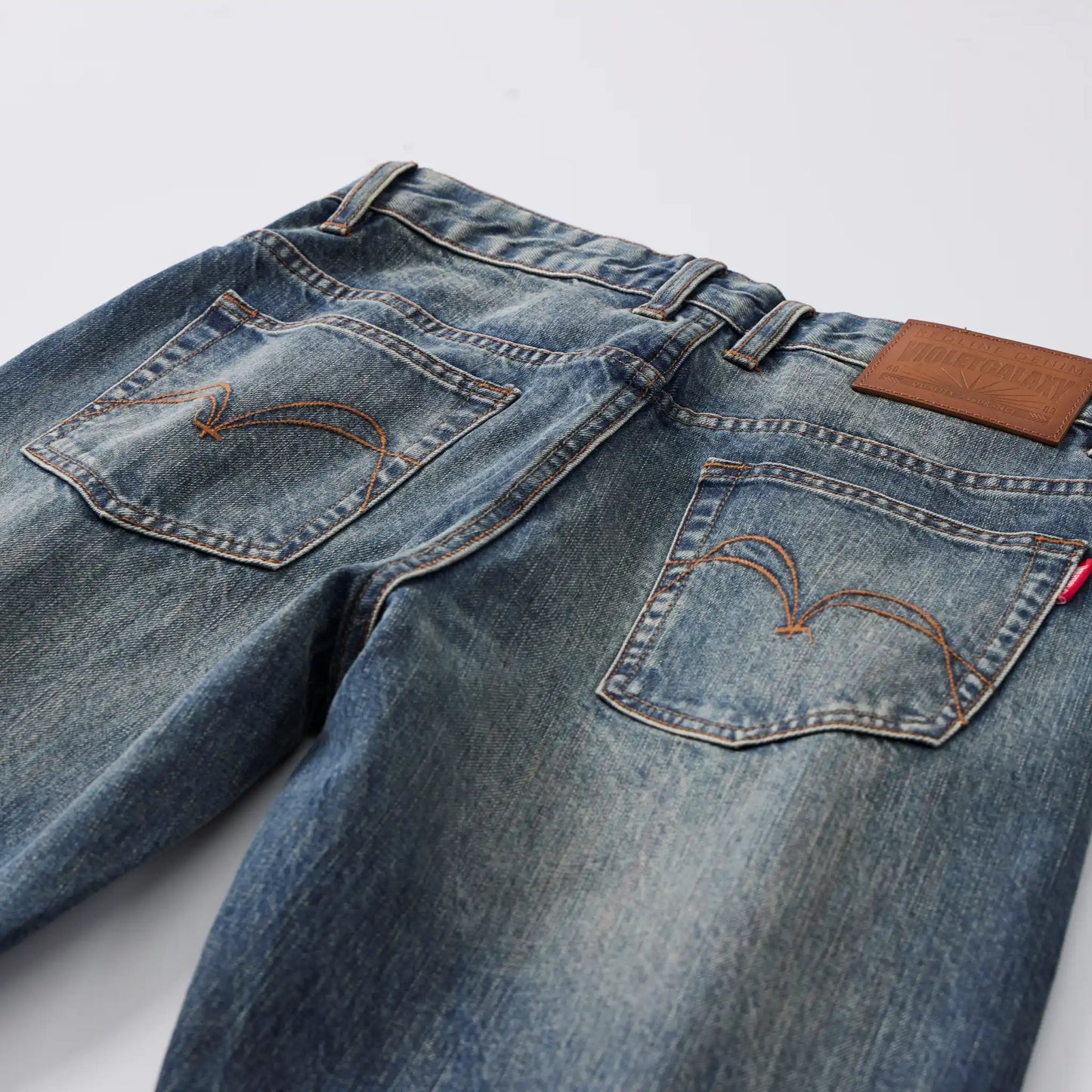 13oz Rainbow Core Dark Indigo Washed Selvedge Relaxed Straight Jeans
