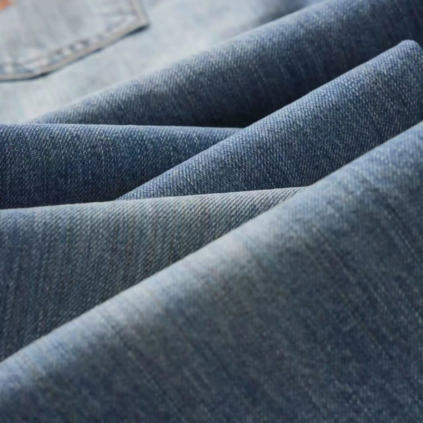 13oz Rainbow Core Light Blue Washed Selvedge Relaxed Straight Jeans