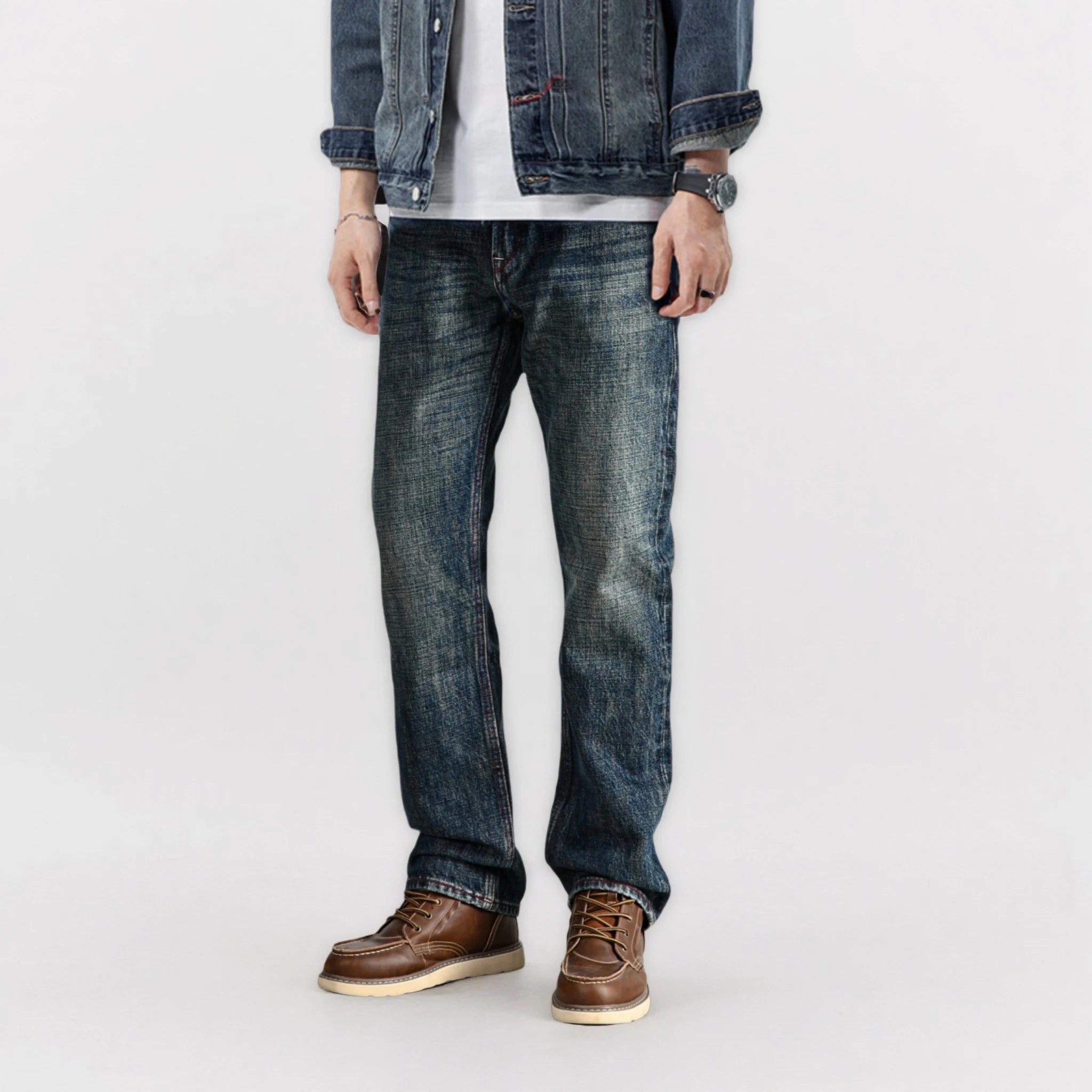 19oz Japanese Okayama Selvedge Straight Fit Raw Denim – Redline Gentry