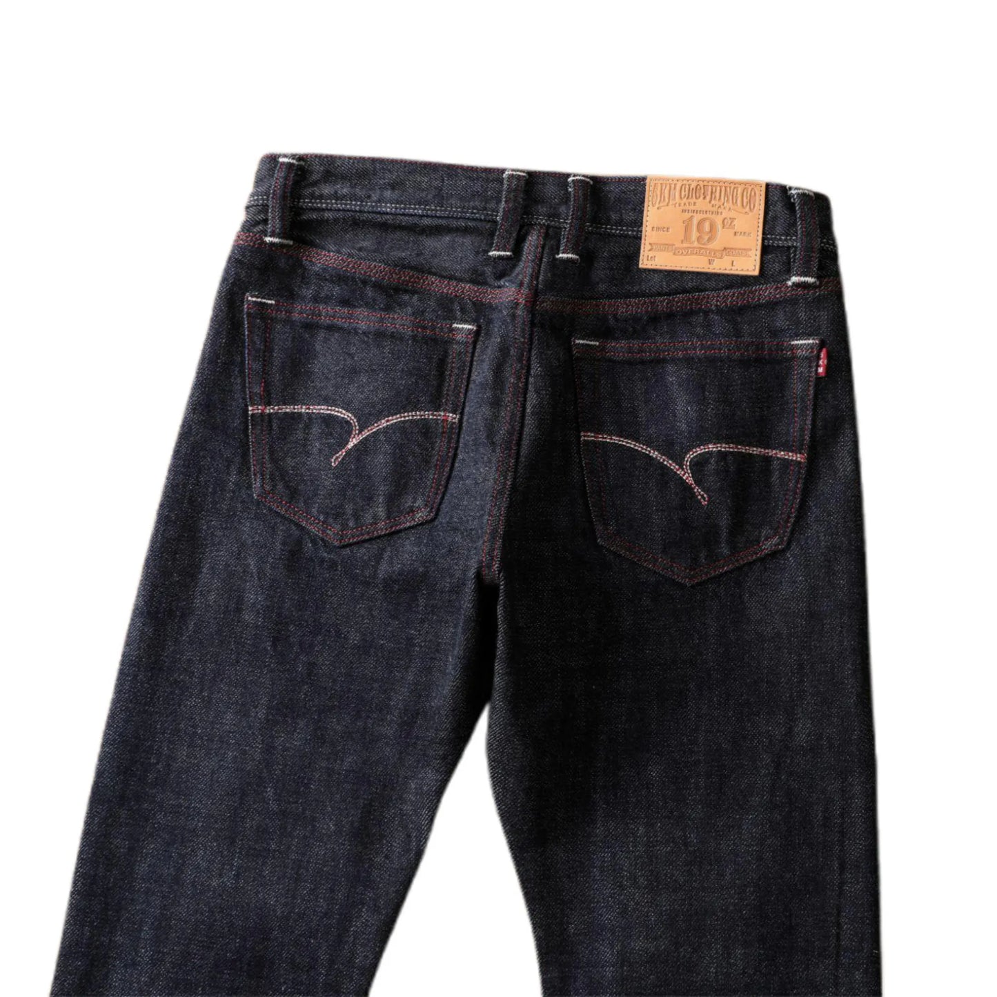 18oz Dunkelblaue Selvedge Straight Jeans mit Vintage-Waschung