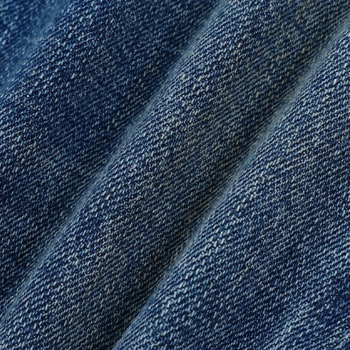 Dunkelblau verwaschene Slim-Fit Selvedge-Jeans | Dunkle Waschung