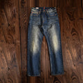 18oz Indigo Rain Slub Selvedge Jeans - Vintage Wash