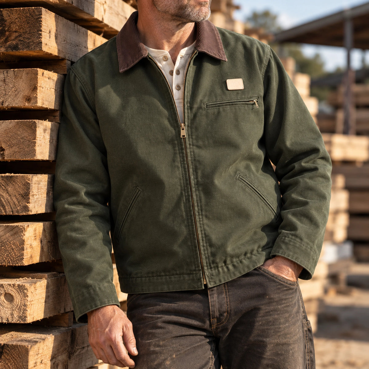 16 oz Detroit Style Heavyweight Arbeitsjacke