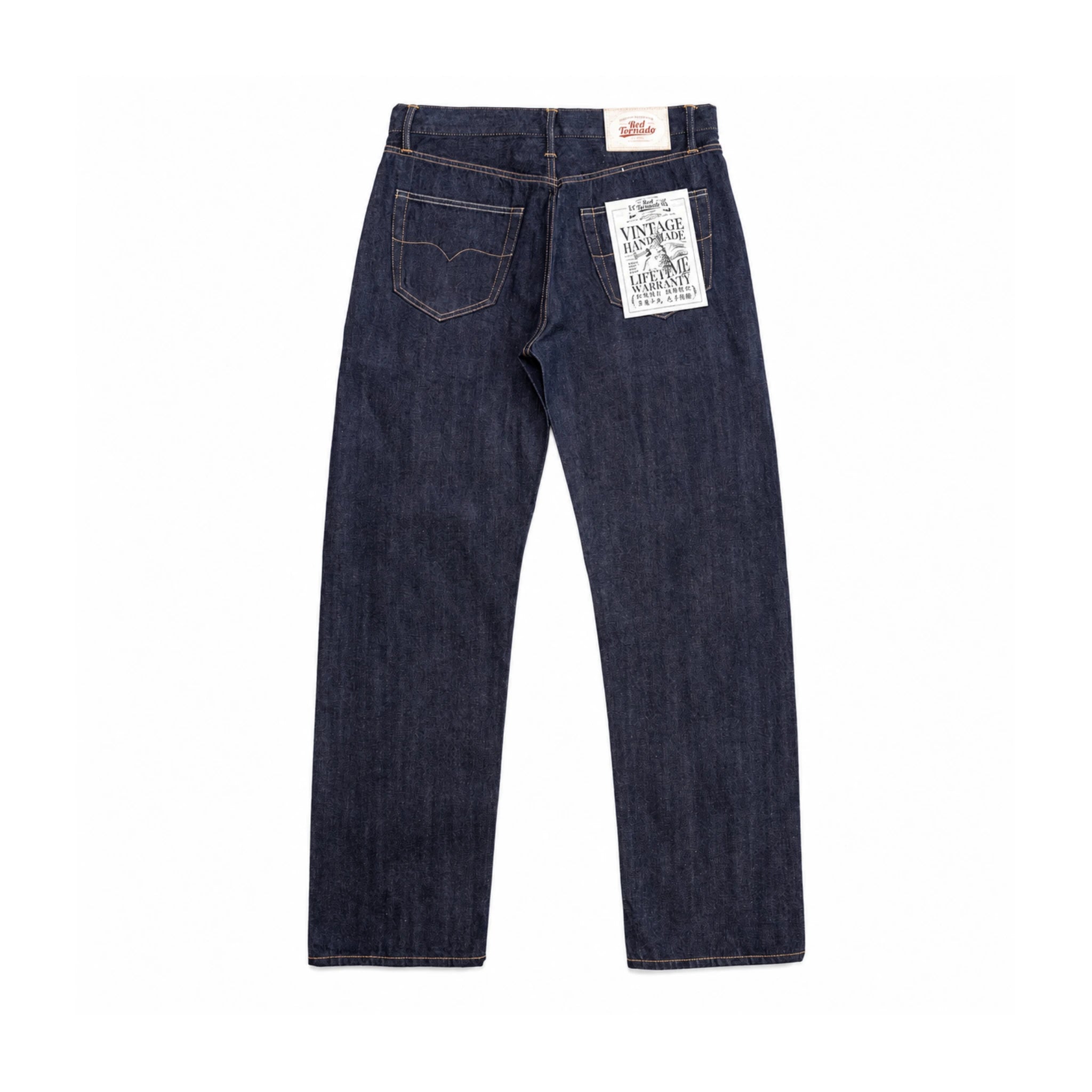 11oz Sanforized Indigo Blue Selvedge Straight Jeans