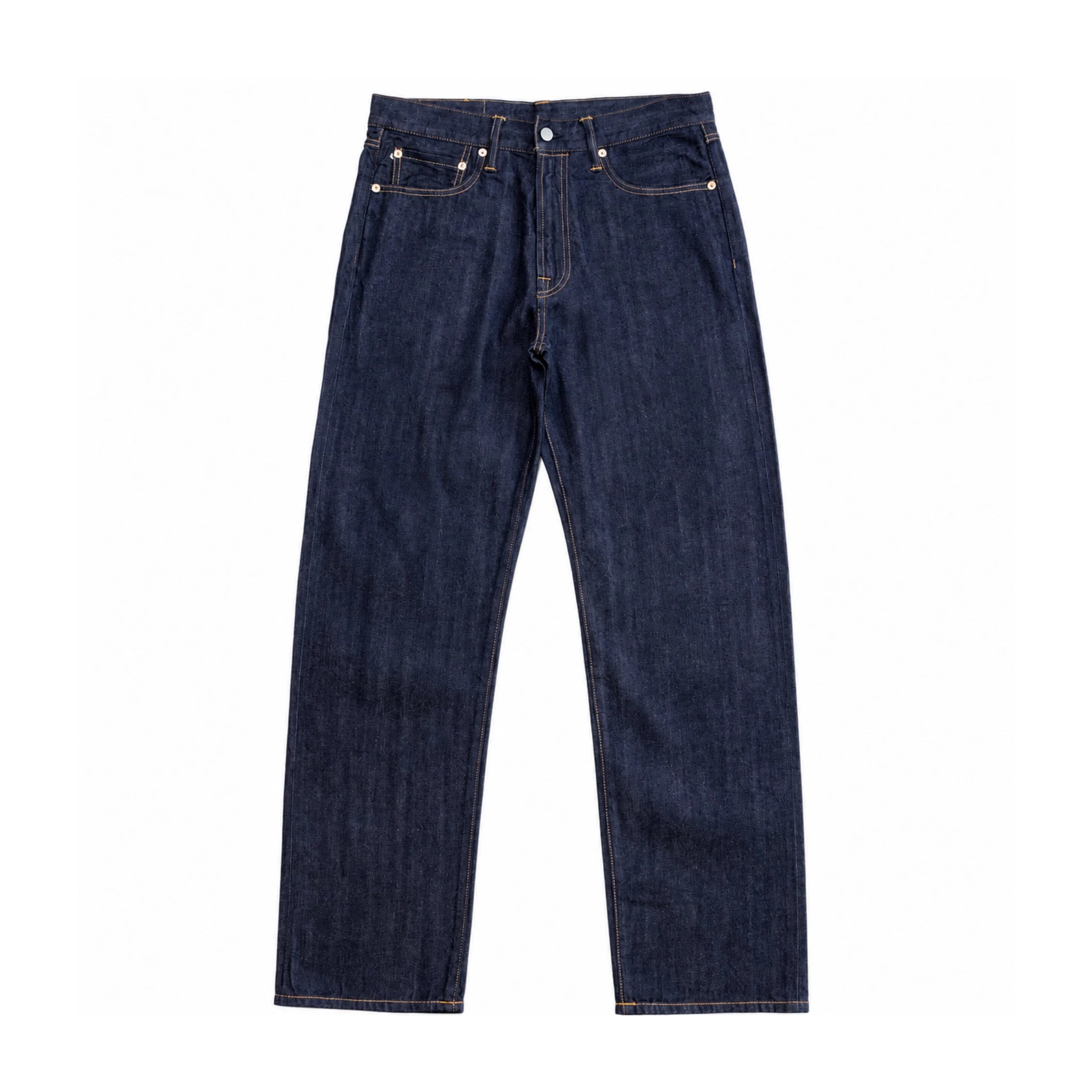 11oz Sanforized Indigo Blue Selvedge Straight Jeans