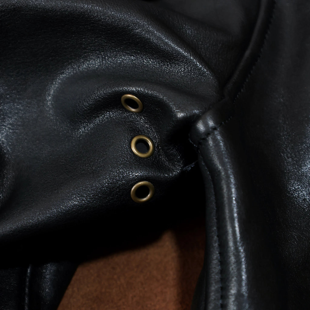 1.5mm Full-Grain Vegetable-Tanned Leather Jacket — Slim Fit