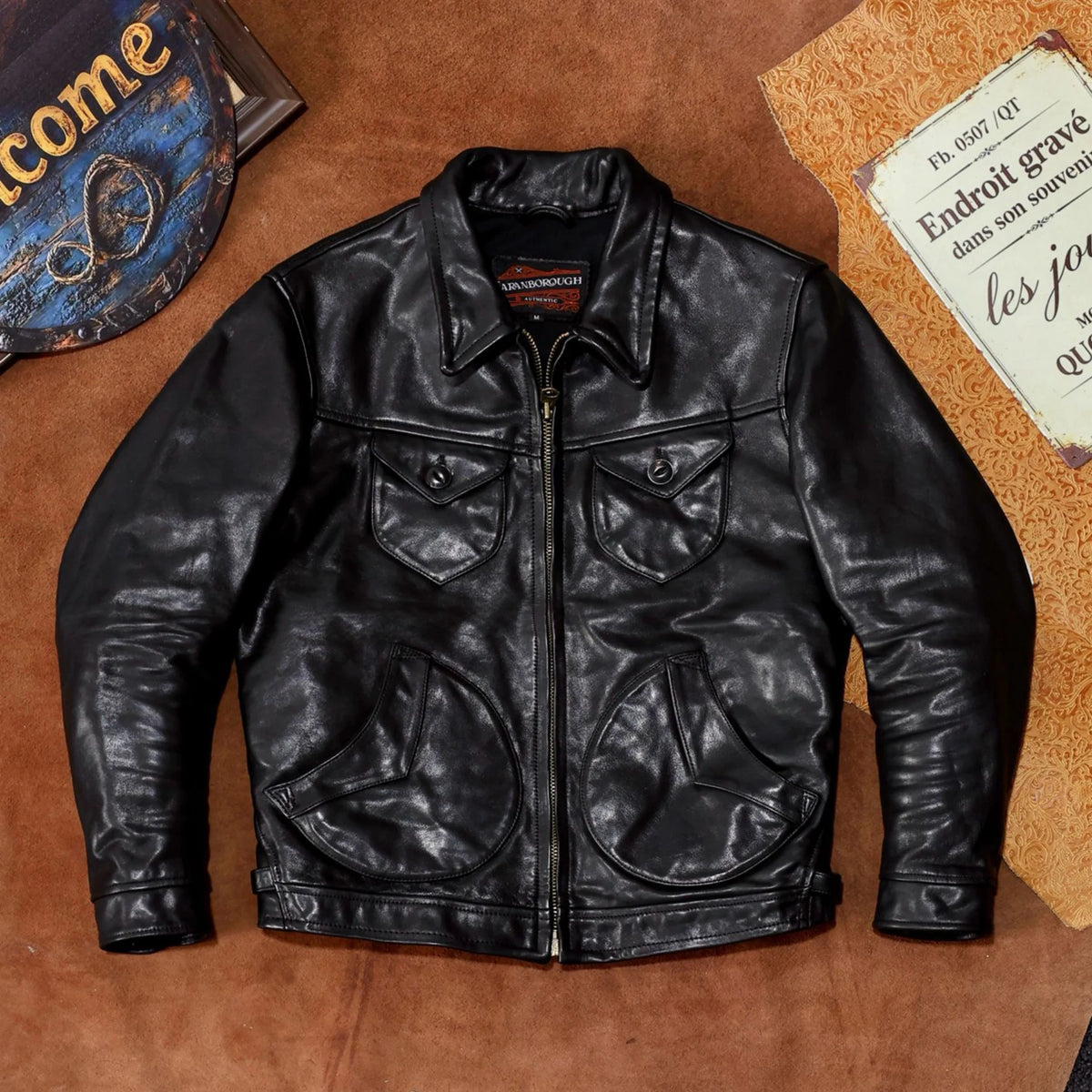 Bomberjacke im Stil der 1950er Jahre (MA-1) – Futter aus Wollmischung und Nylon