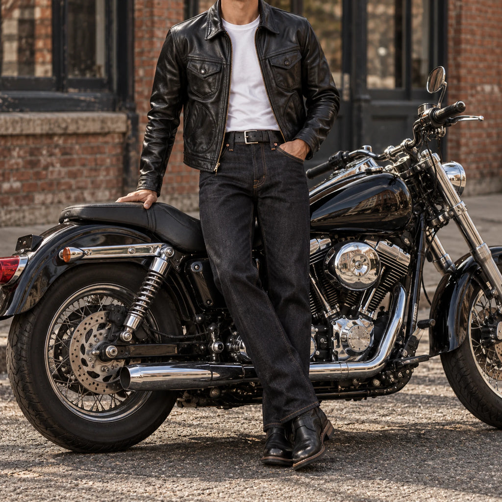1.5mm Full-Grain Vegetable-Tanned Leather Jacket — Slim Fit