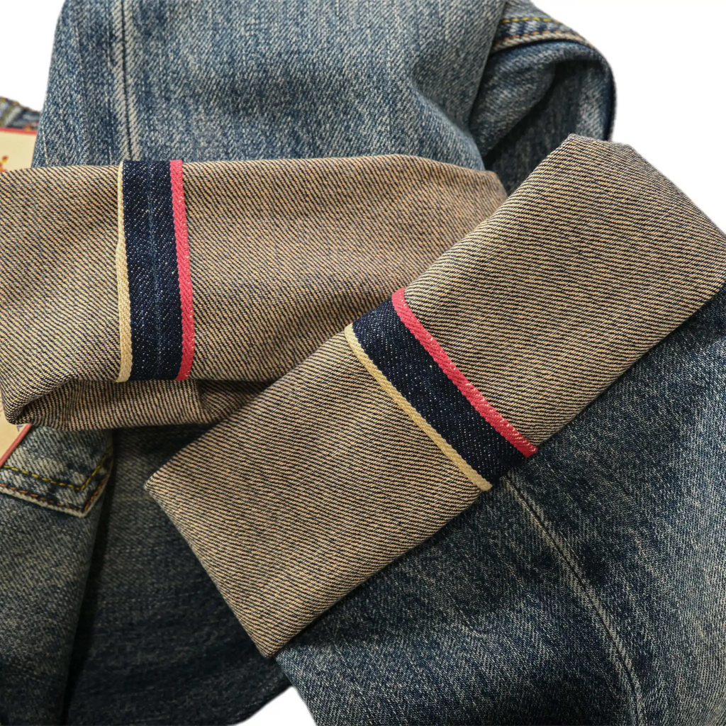 11oz Mud-Dyed Vintage Blue Selvedge Straight Jeans