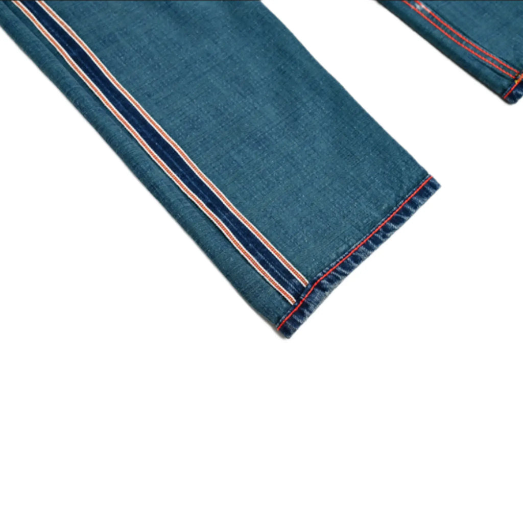 Straight Fit Classic Blue 12oz Egyptian Cotton Selvedge Jeans