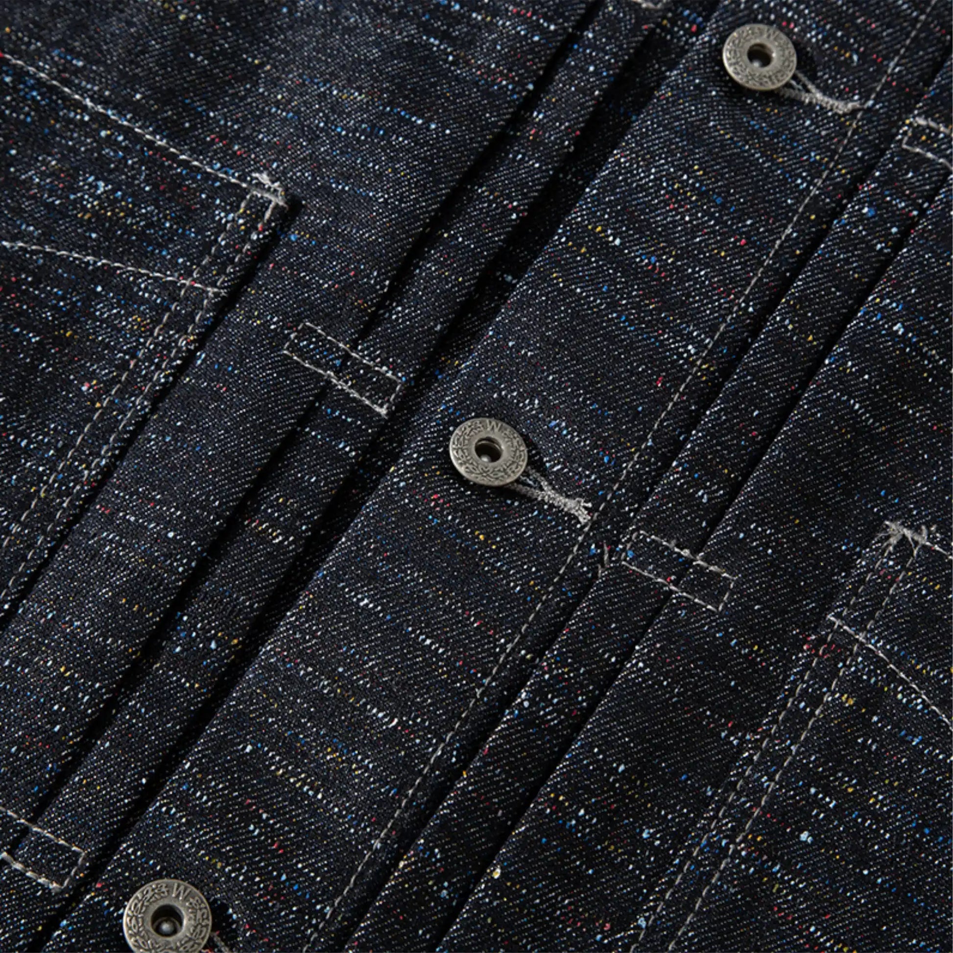 Veste en denim selvedge brut sanforisé 15 oz, type II