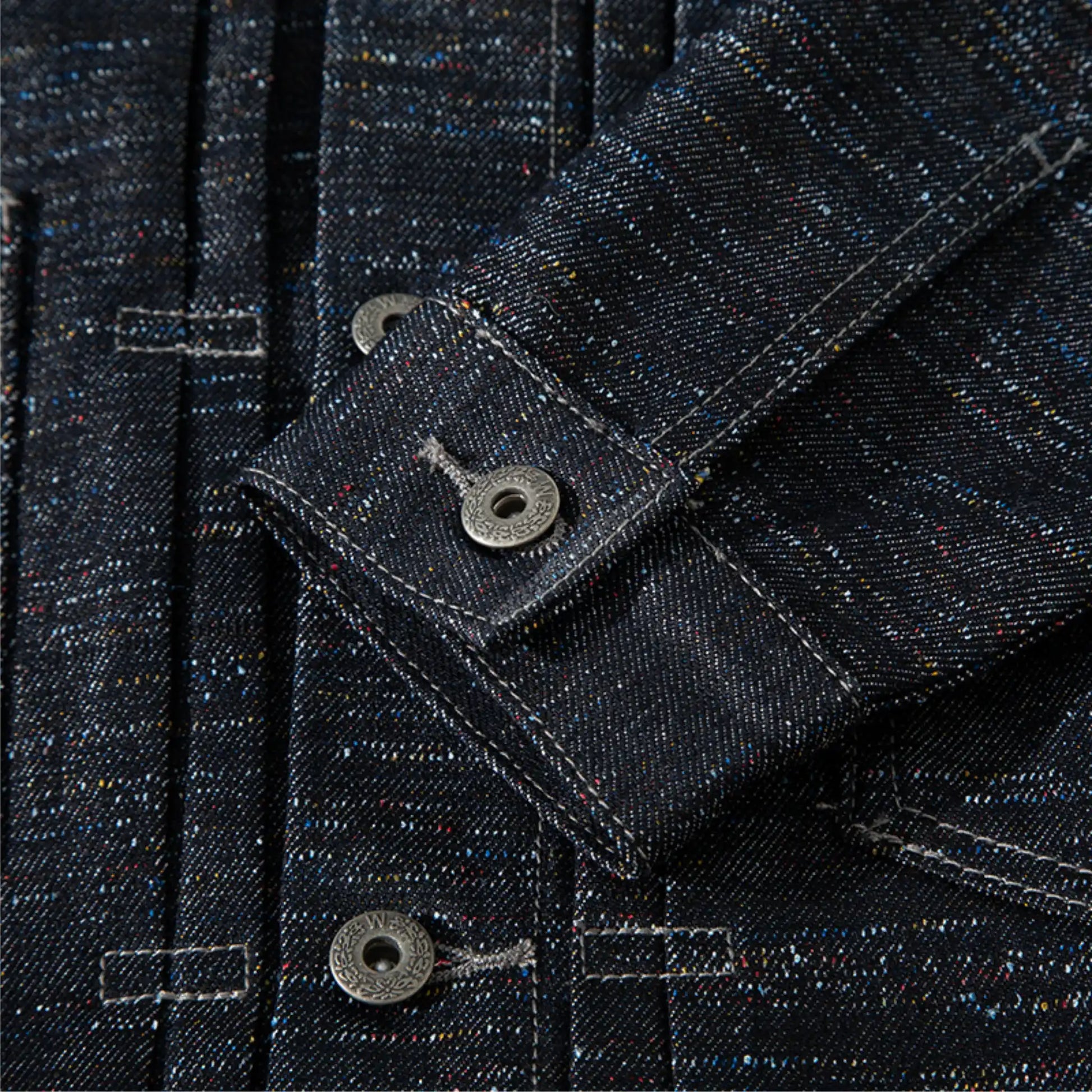 Veste en denim selvedge brut sanforisé 15 oz, type II