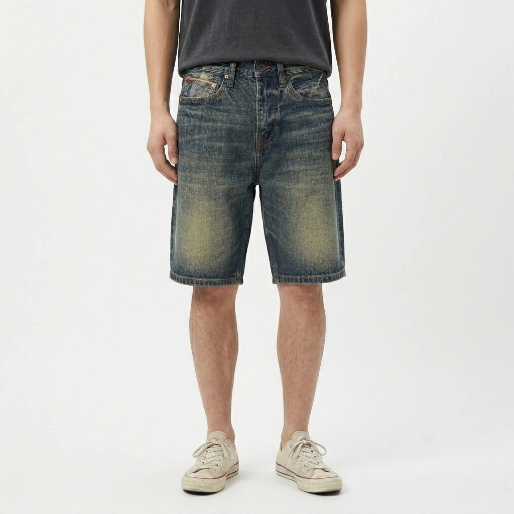 12oz Vintage Wash Selvedge Denim Shorts