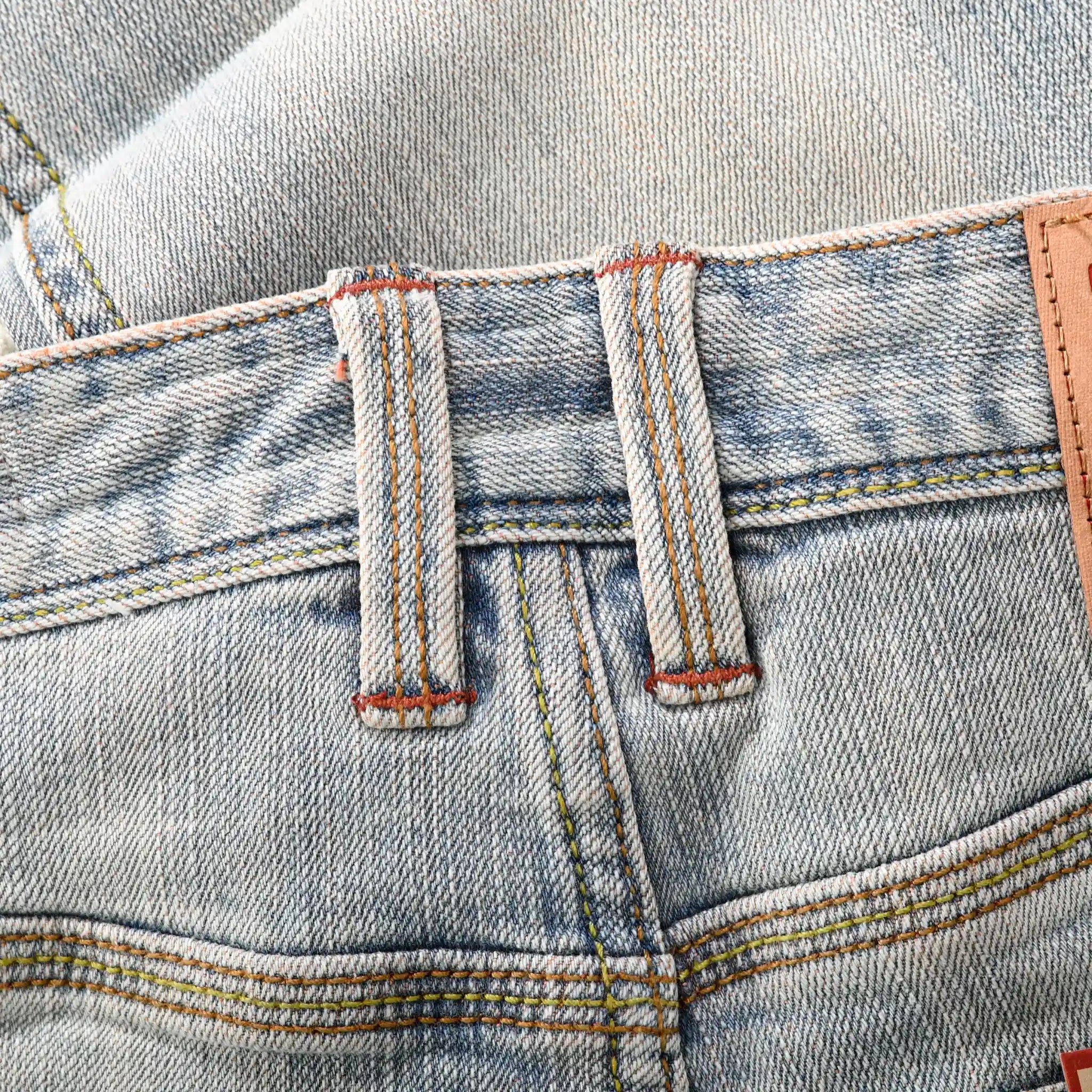 13oz Rope Dyed Orange Weft Selvedge Slim Tapered Jeans