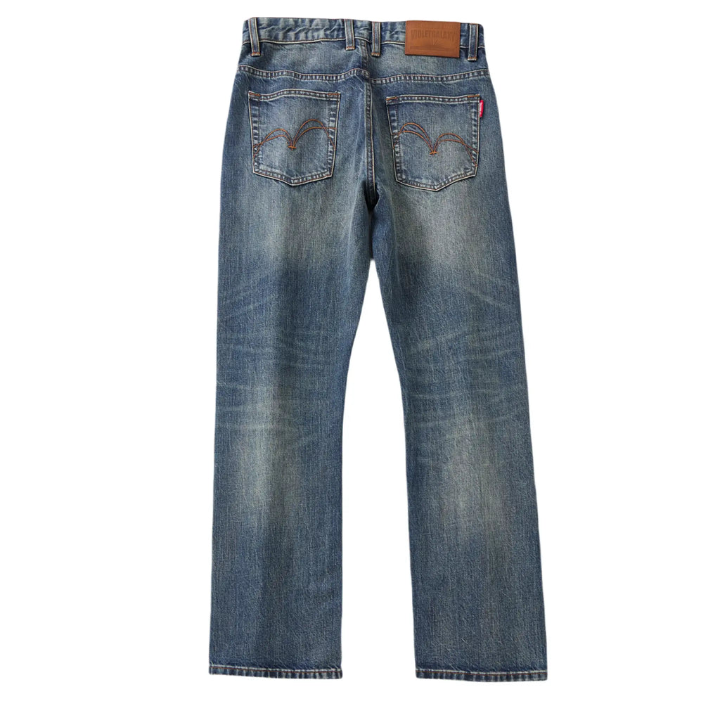 13oz Rainbow Core Dark Indigo Washed Selvedge Straight Jeans