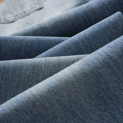 13oz Rainbow Core Light Blue Washed Selvedge Relaxed Straight Jeans
