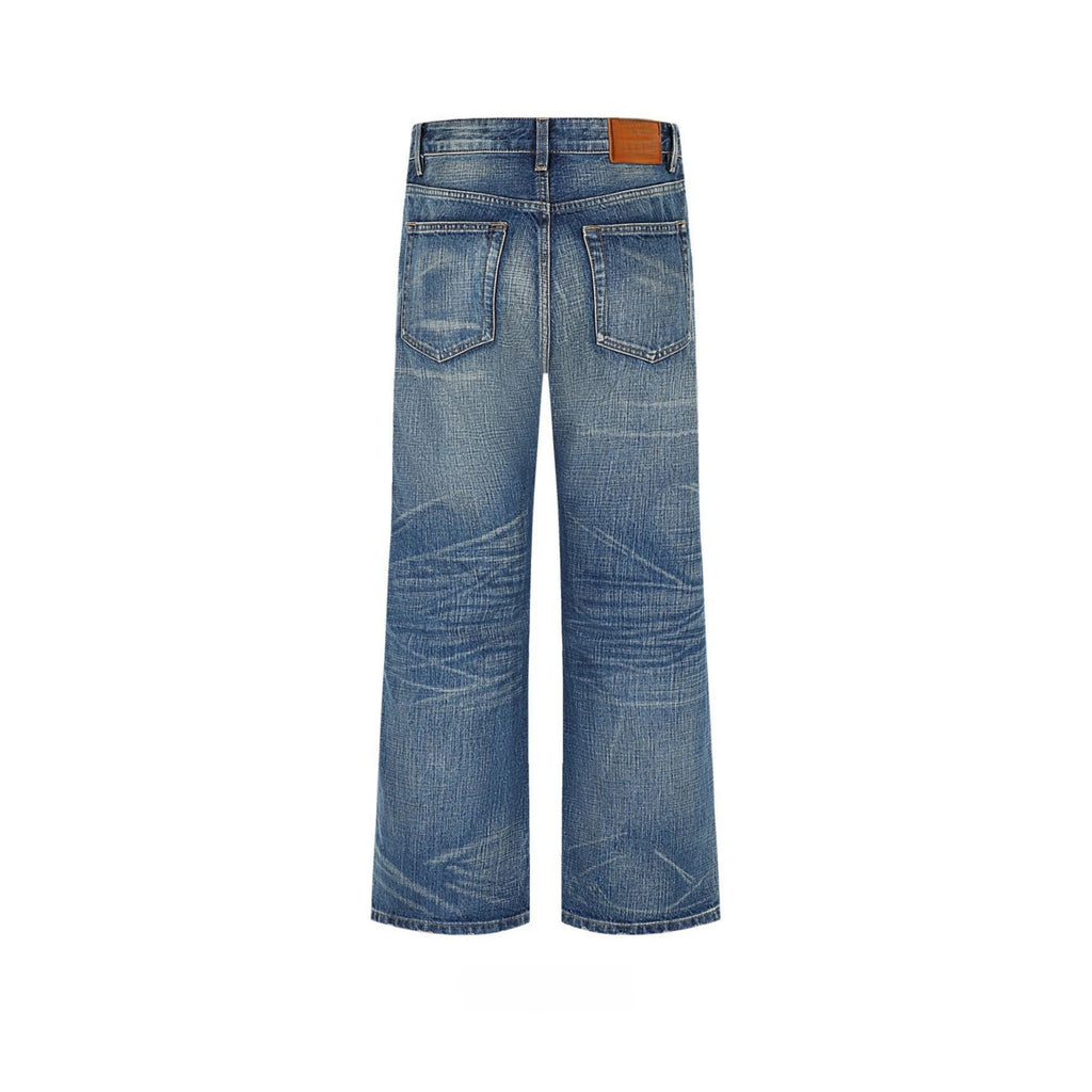 14oz Classic Blue Vintage Wash Bootcut Selvedge Jeans
