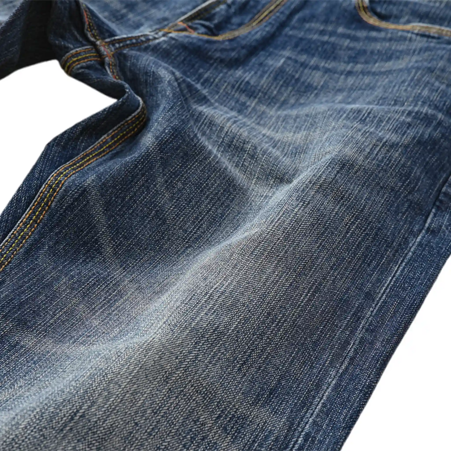 14oz Selvedge Slim Straight Jeans Vintage Classic Blue