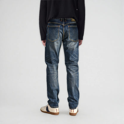 14oz Selvedge Slim Straight Jeans Vintage Classic Blue