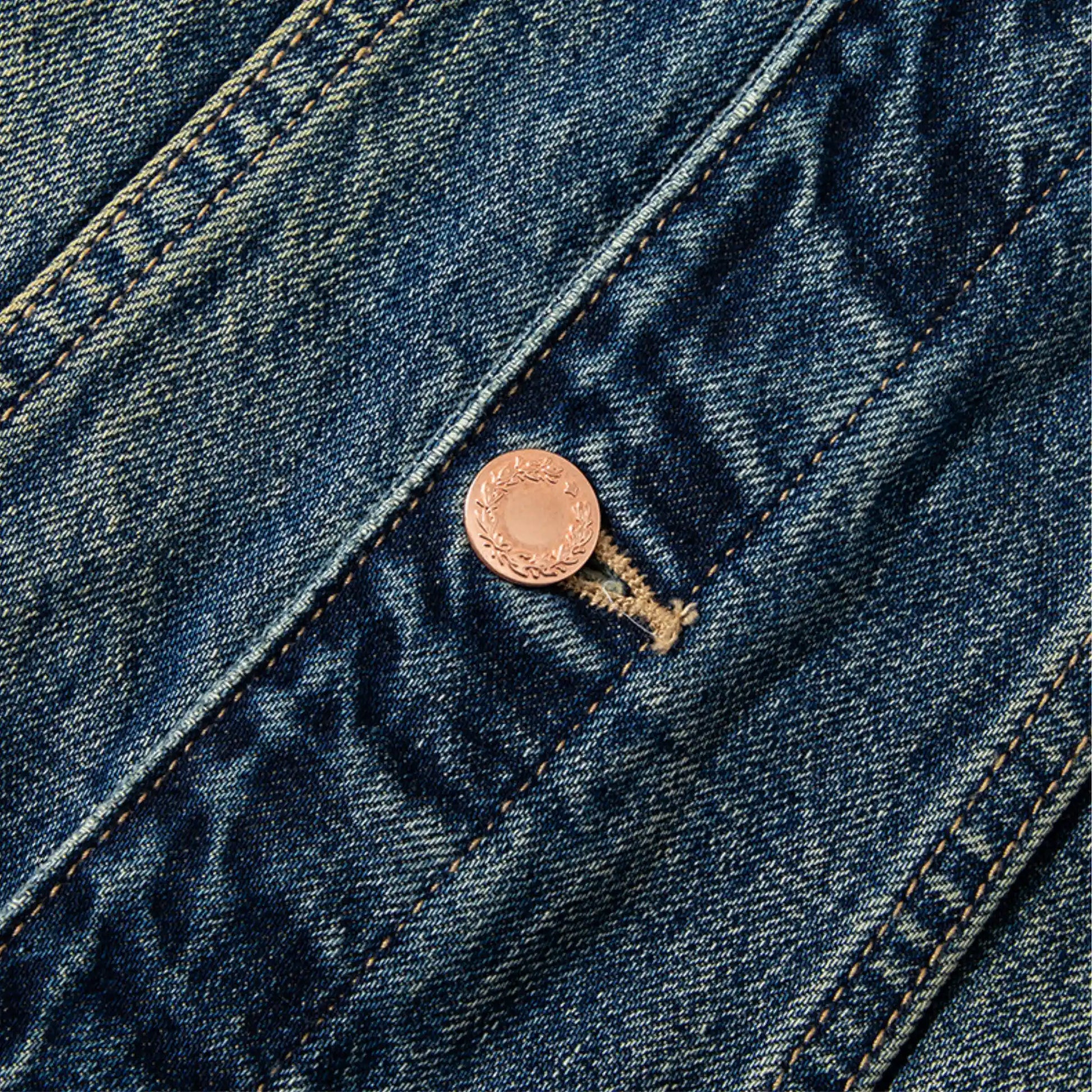 14oz Okayama Vintage Washed Denim Jacket Type III