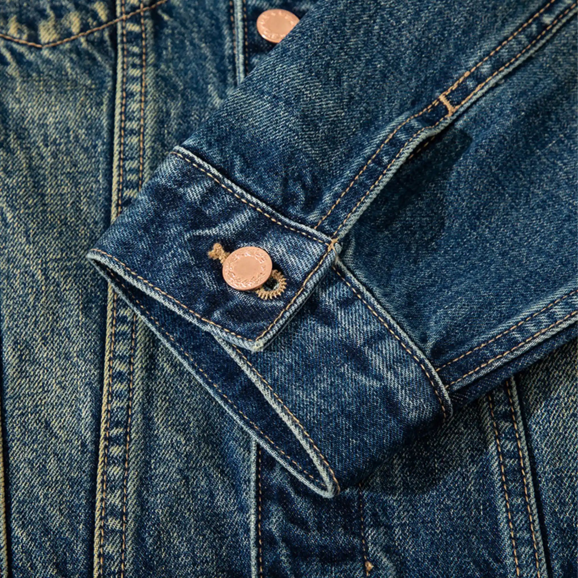 14oz Okayama Vintage Washed Denim Jacket Type III