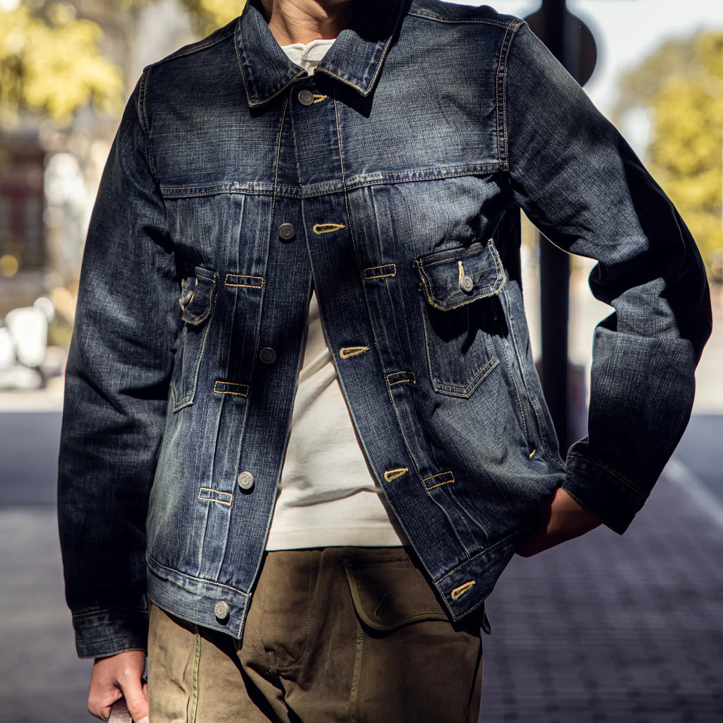 Chemise en denim western classique légère de 7 oz