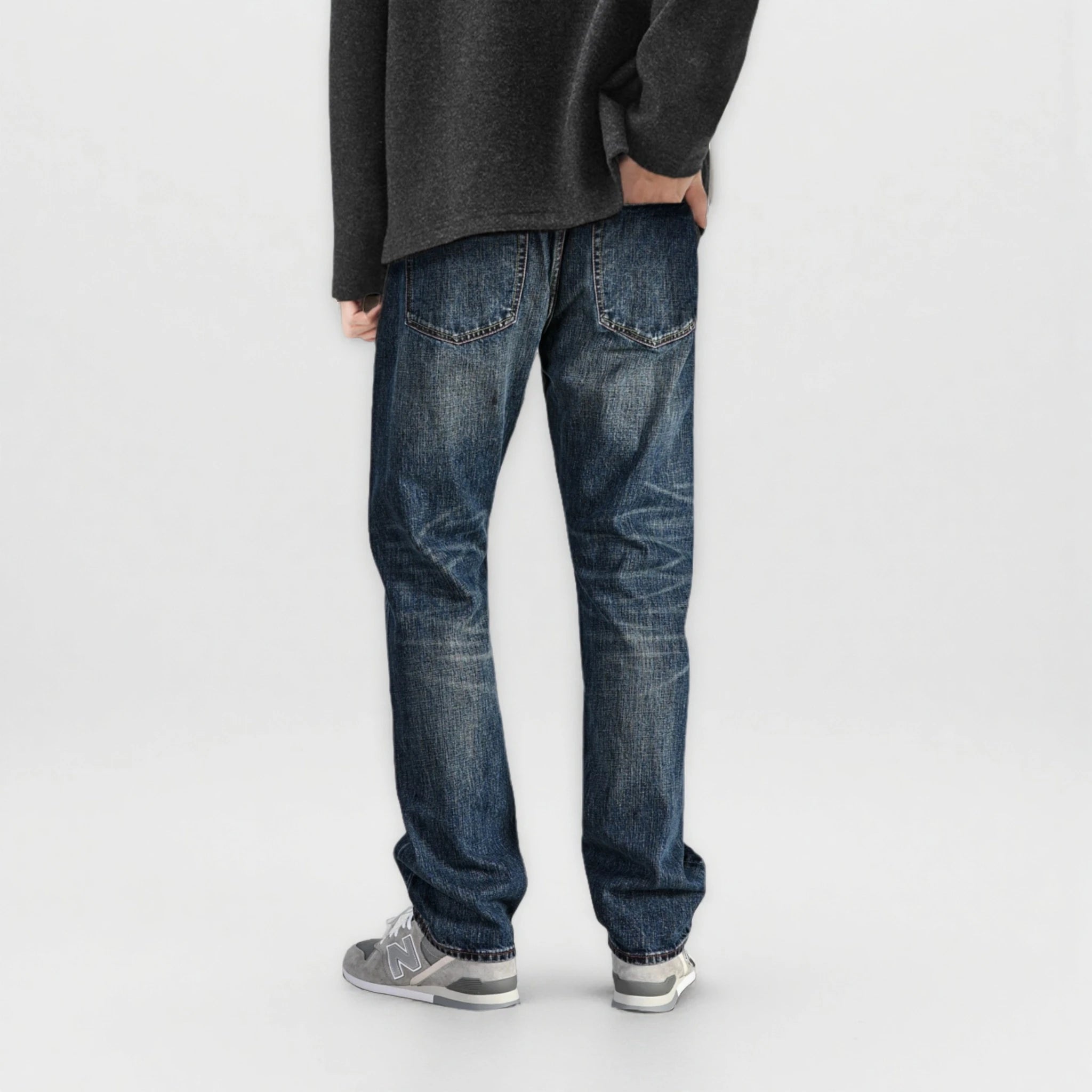 Jean selvedge bleu classique flammé 15 oz