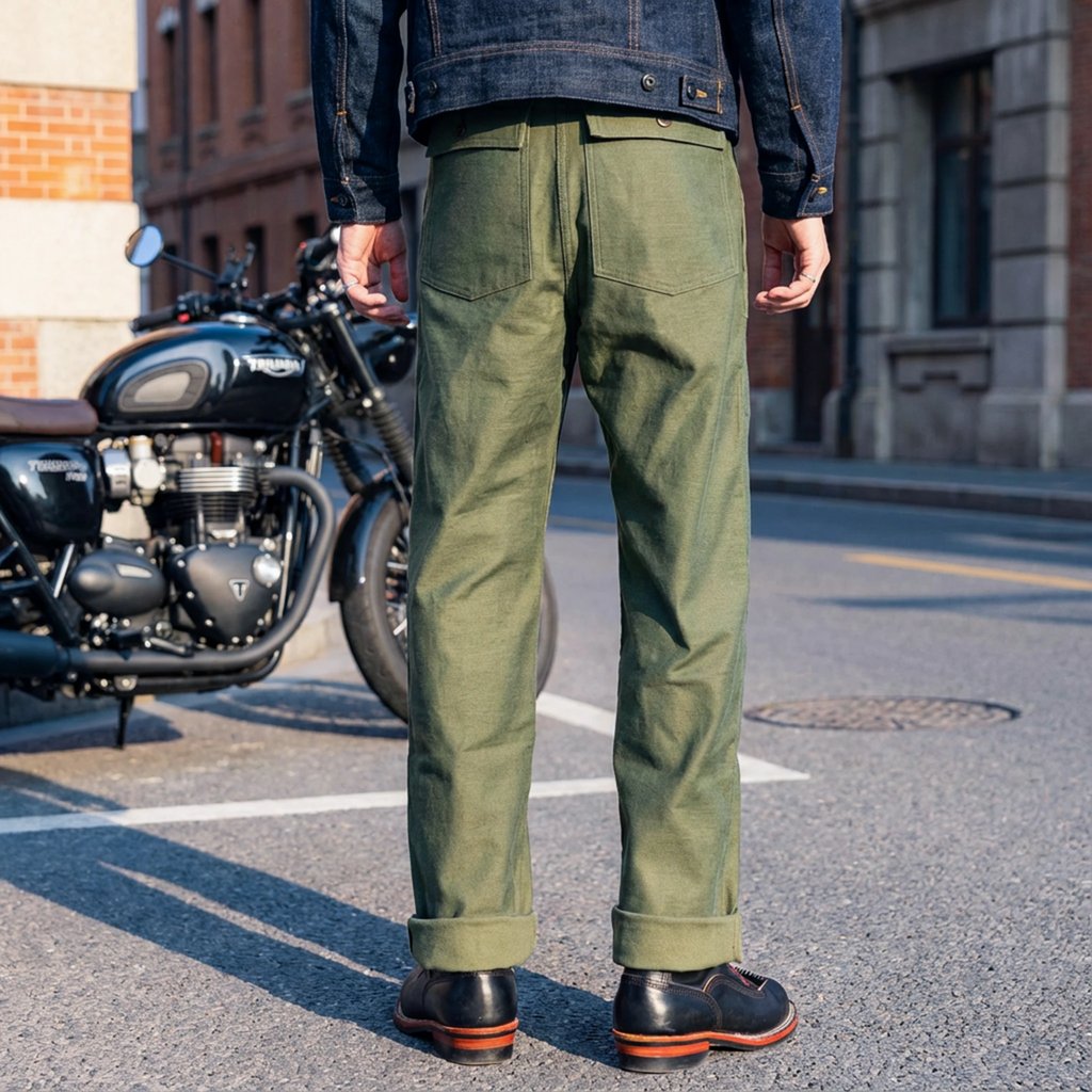 15oz OG-107 Fatigue Pants – Upgraded Cotton Sateen Relaxed Straight Fit