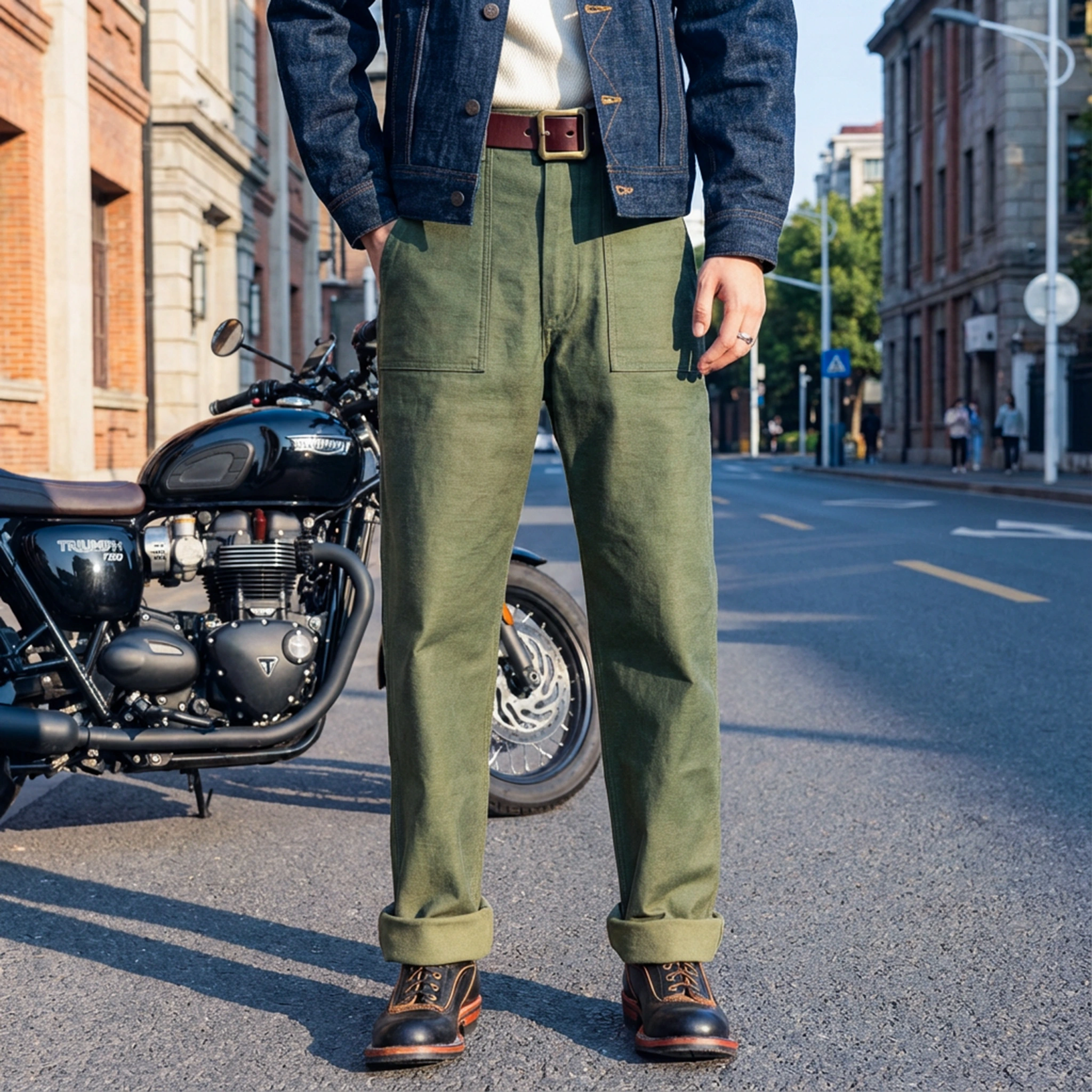 15oz OG-107 Fatigue Pants – Upgraded Cotton Sateen Relaxed Straight Fit
