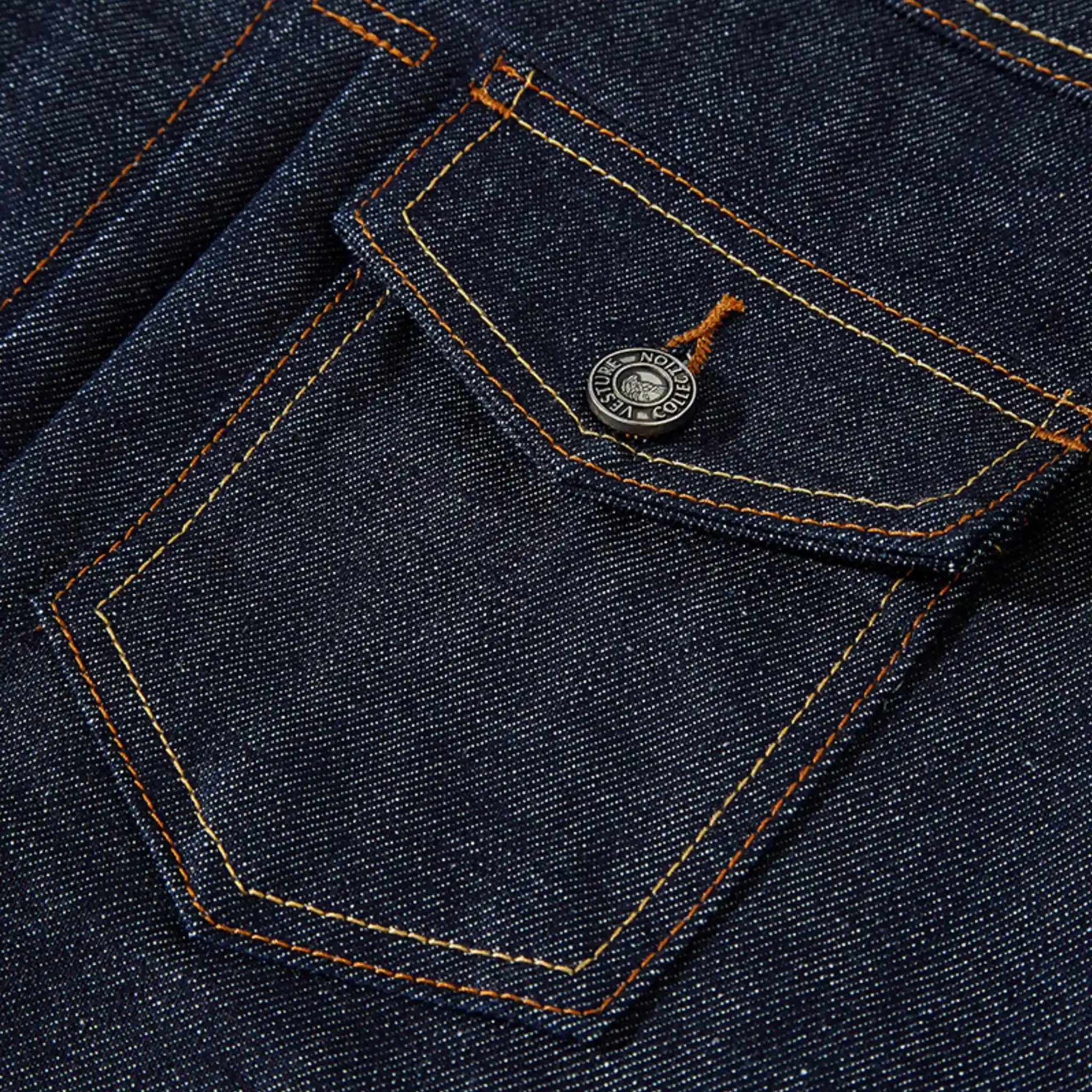 15oz Type I Unsanforiezd Raw Selvedge Denimjacke