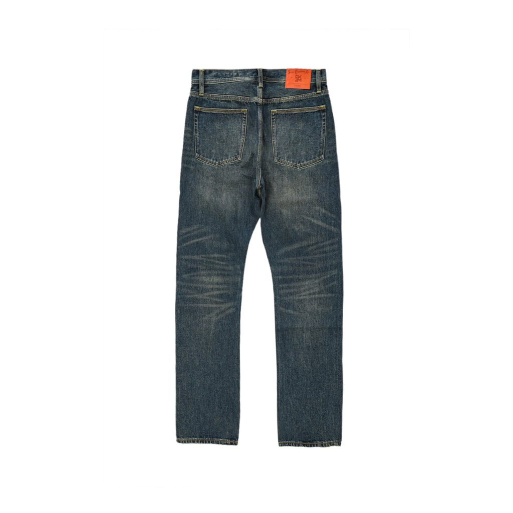 16oz Deep Indigo Selvedge Jeans with Natural Cotton Straight Fit