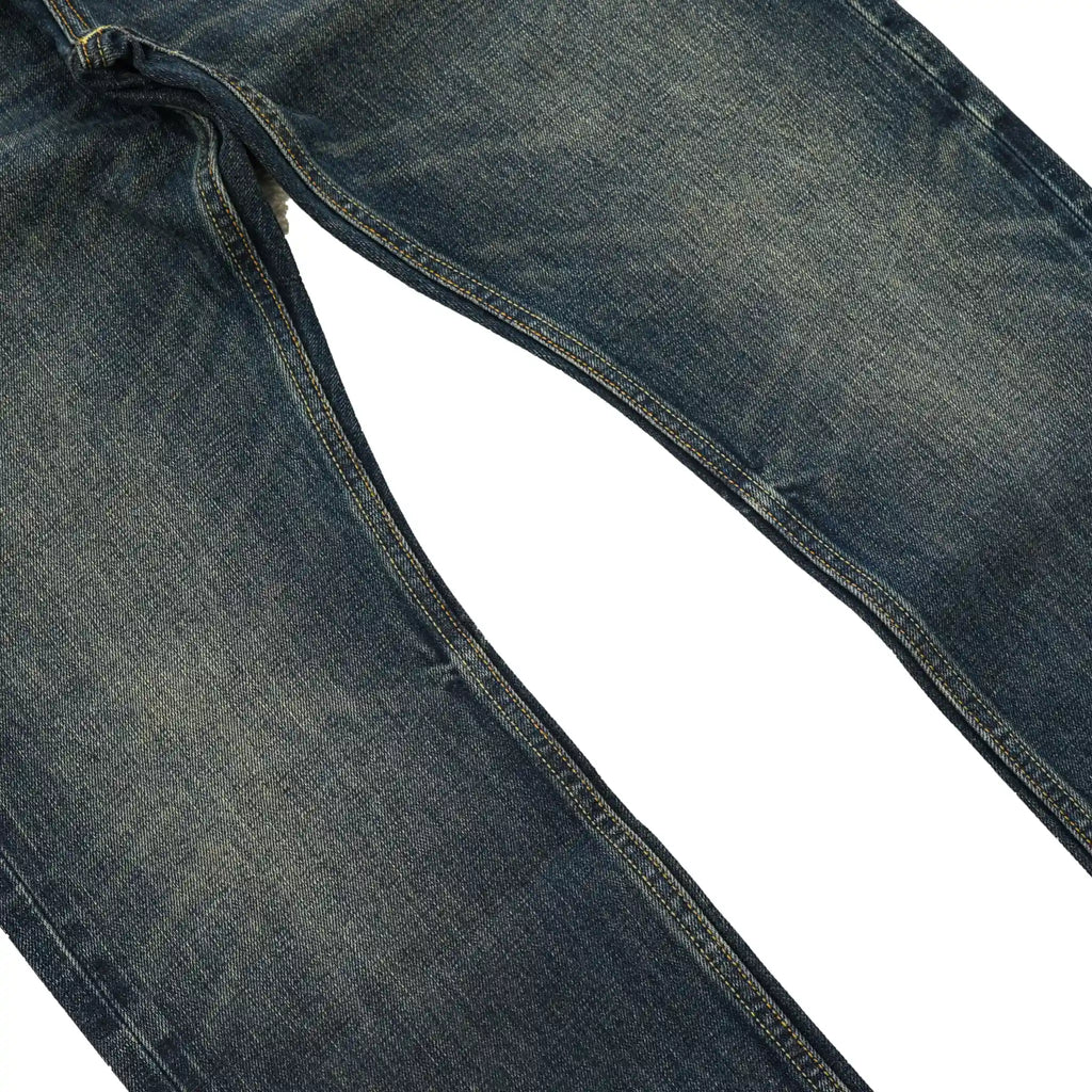16oz Deep Indigo Selvedge Jeans with Natural Cotton Straight Fit