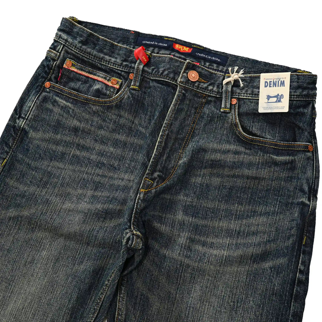 16oz Deep Indigo Slim Straight Selvedge Jeans