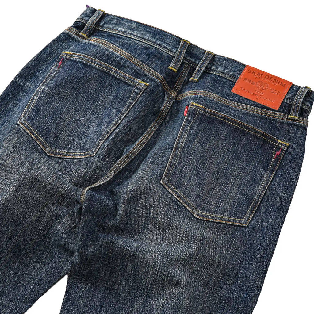 16oz Natural Indigo Classic Blue Selvedge Jeans Slim Fit