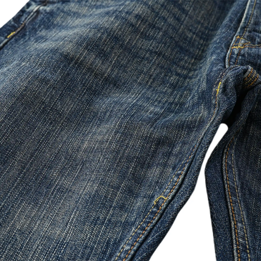 16oz Natural Indigo Classic Blue Selvedge Jeans Slim Fit