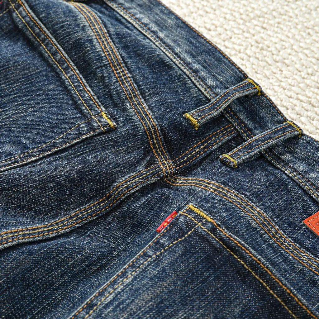 16oz Natural Indigo Classic Blue Selvedge Jeans Slim Fit