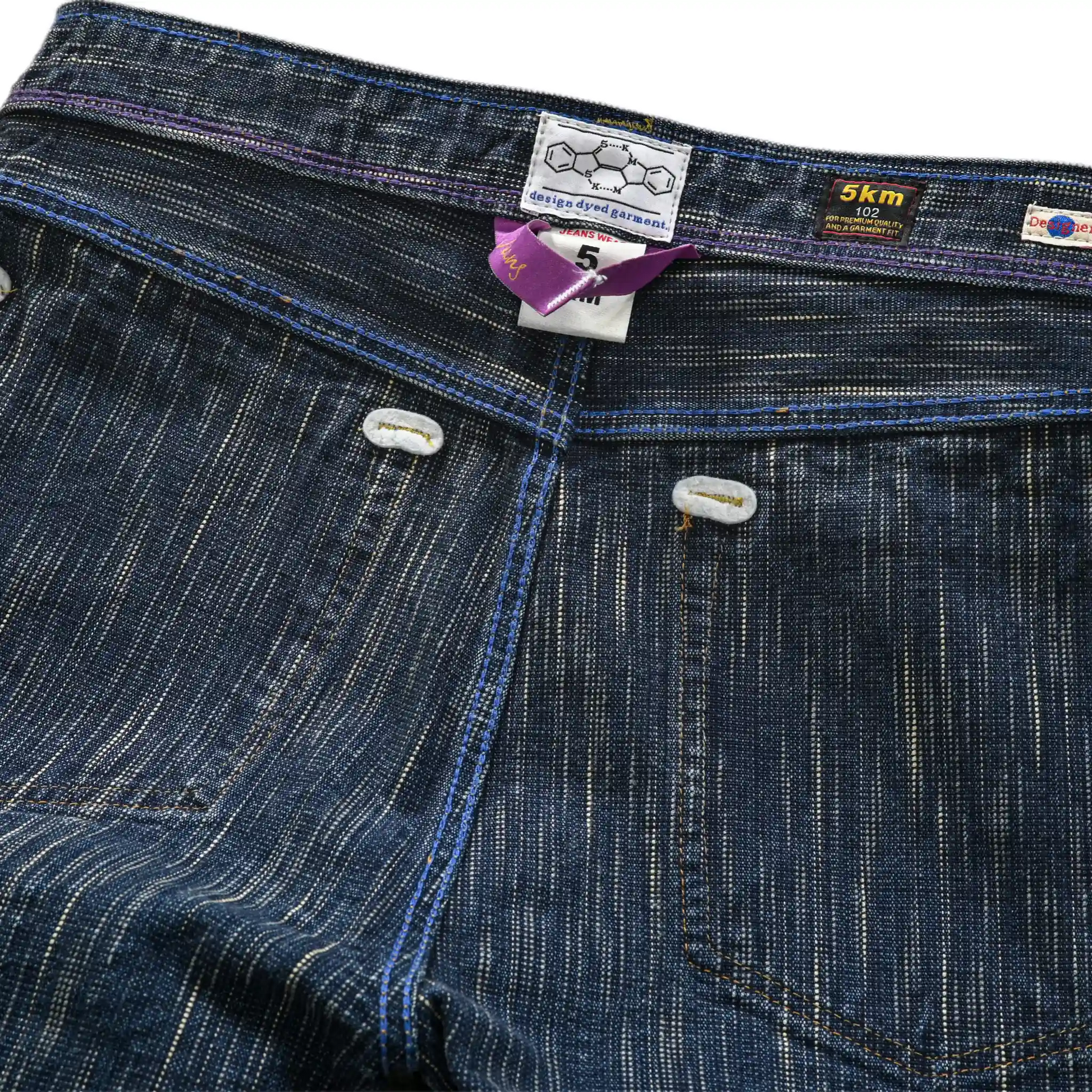 Klassische, blaue 20oz Selvedge-Jeans im Straight Fit