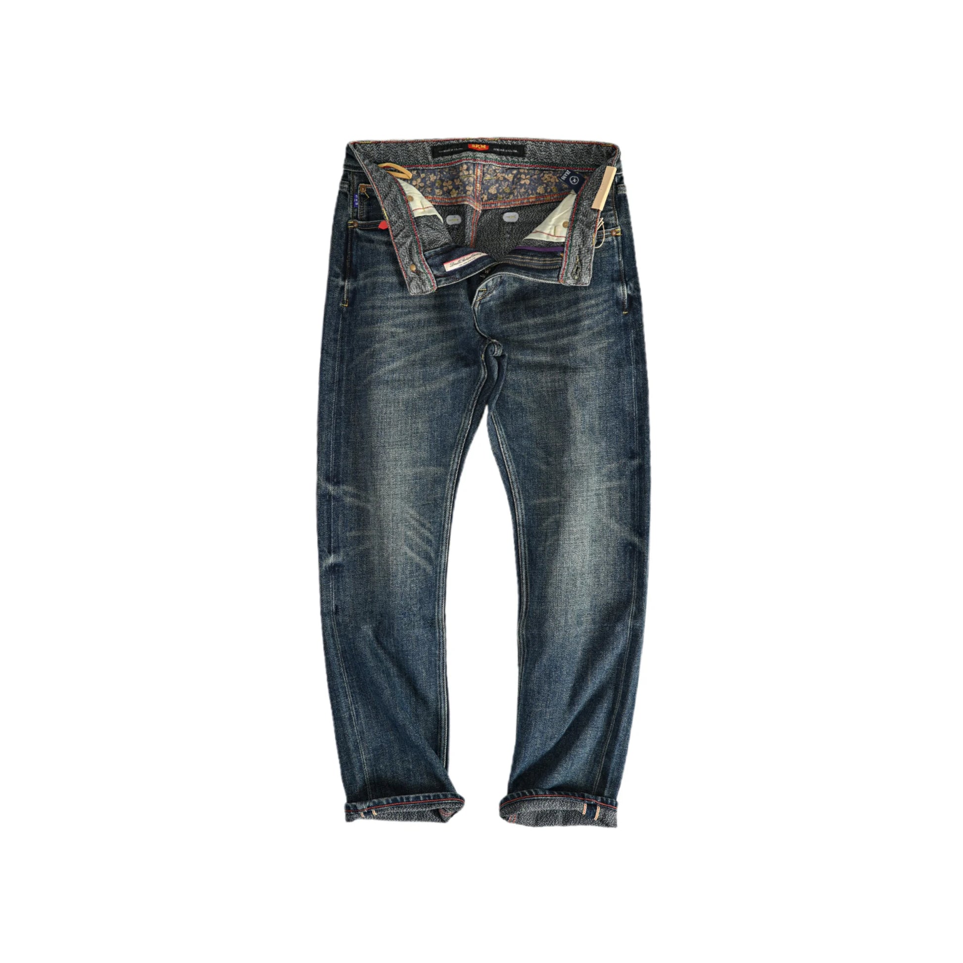 17oz Soft Indigo Natural Plant-Dyed Egyption Cotton Selvedge Straight Jeans