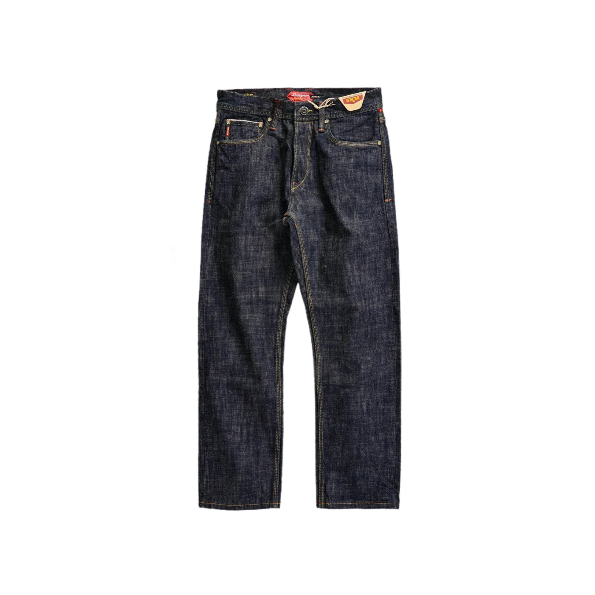 17oz Pre-Shrunk Raw Color Selvedge Straight Jeans