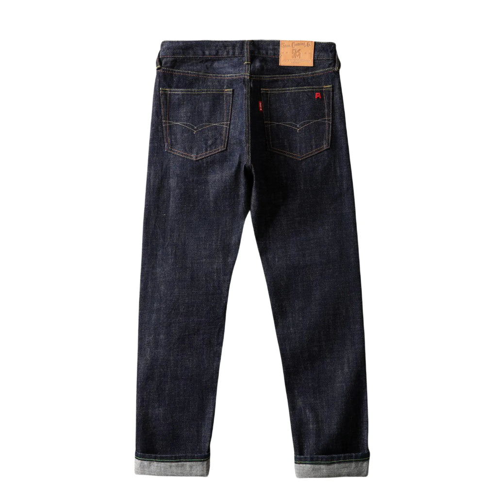 18oz Dark Wash Rugged Selvedge Straight Fit Jeans