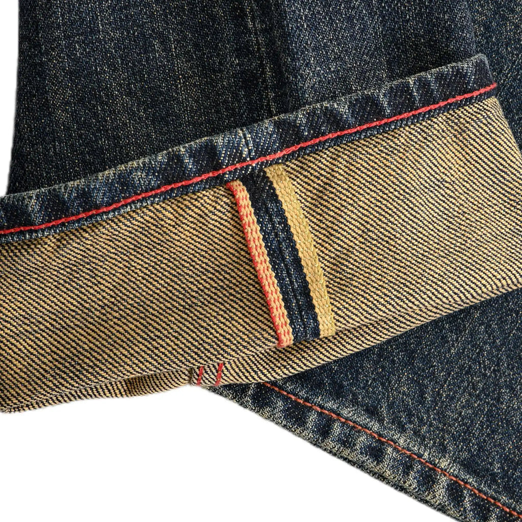 Klassische, blaue 20oz Selvedge-Jeans im Straight Fit