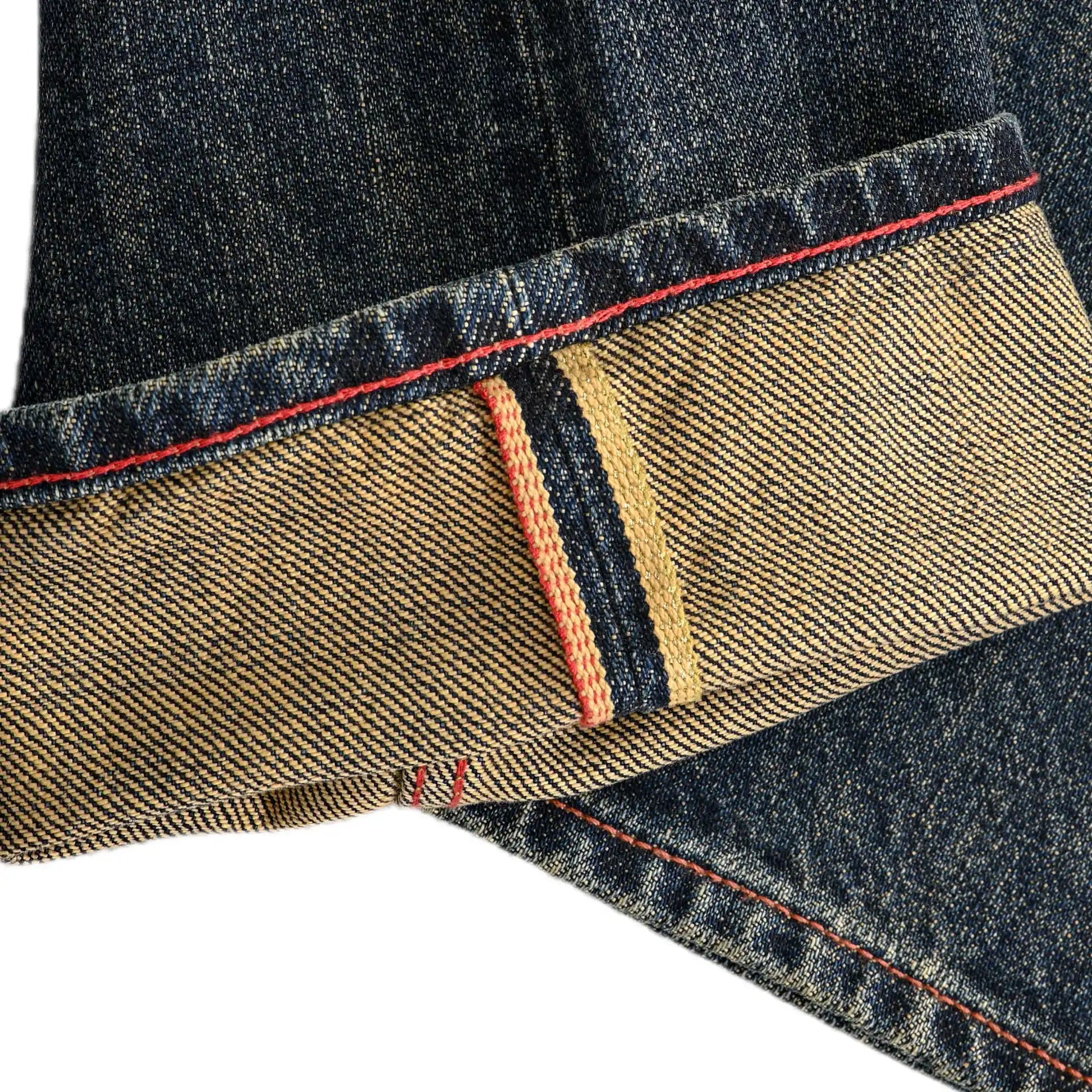 Klassische, blaue 20oz Selvedge-Jeans im Straight Fit