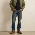 20 oz schwere Okayama Selvedge Denim Straight-Leg Jeans