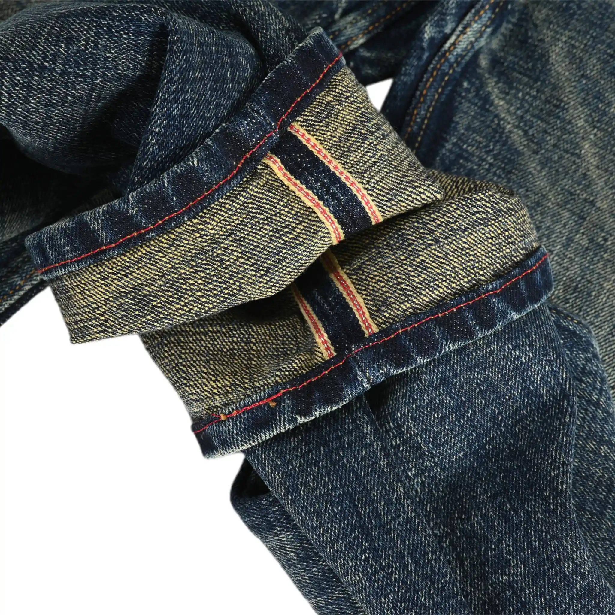 20 oz schwere Okayama Selvedge Denim Straight-Leg Jeans