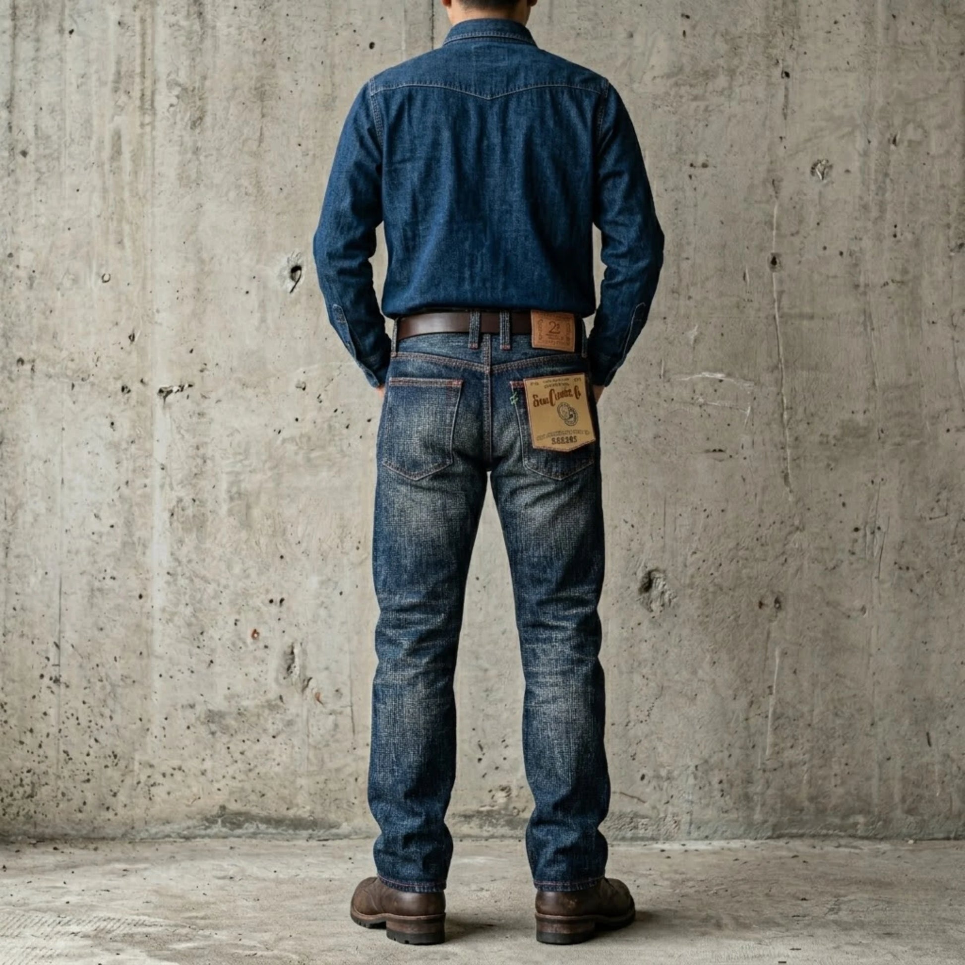 22oz Handspun Slub Deep Indigo Selvedge Jeans