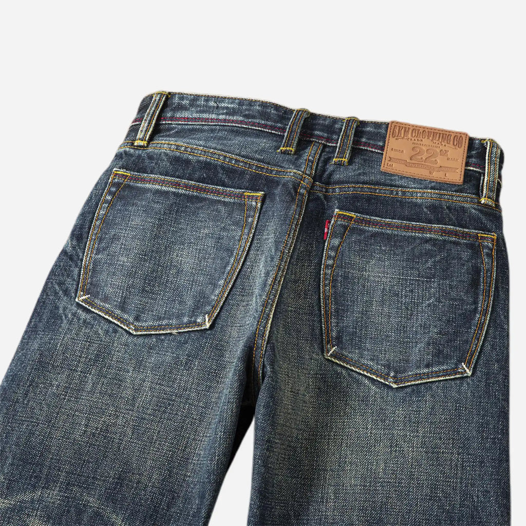 22oz Heavyweight Selvedge Straight Jeans Vintage Washed