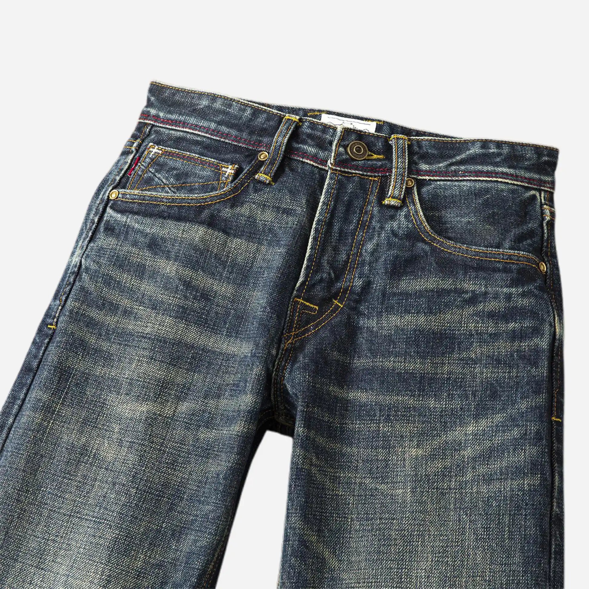 22oz Heavyweight Selvedge Straight Jeans Vintage Washed