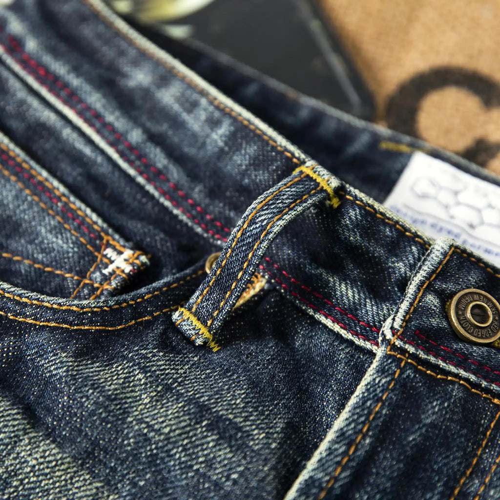 22oz Heavyweight Selvedge Straight Jeans Vintage Washed