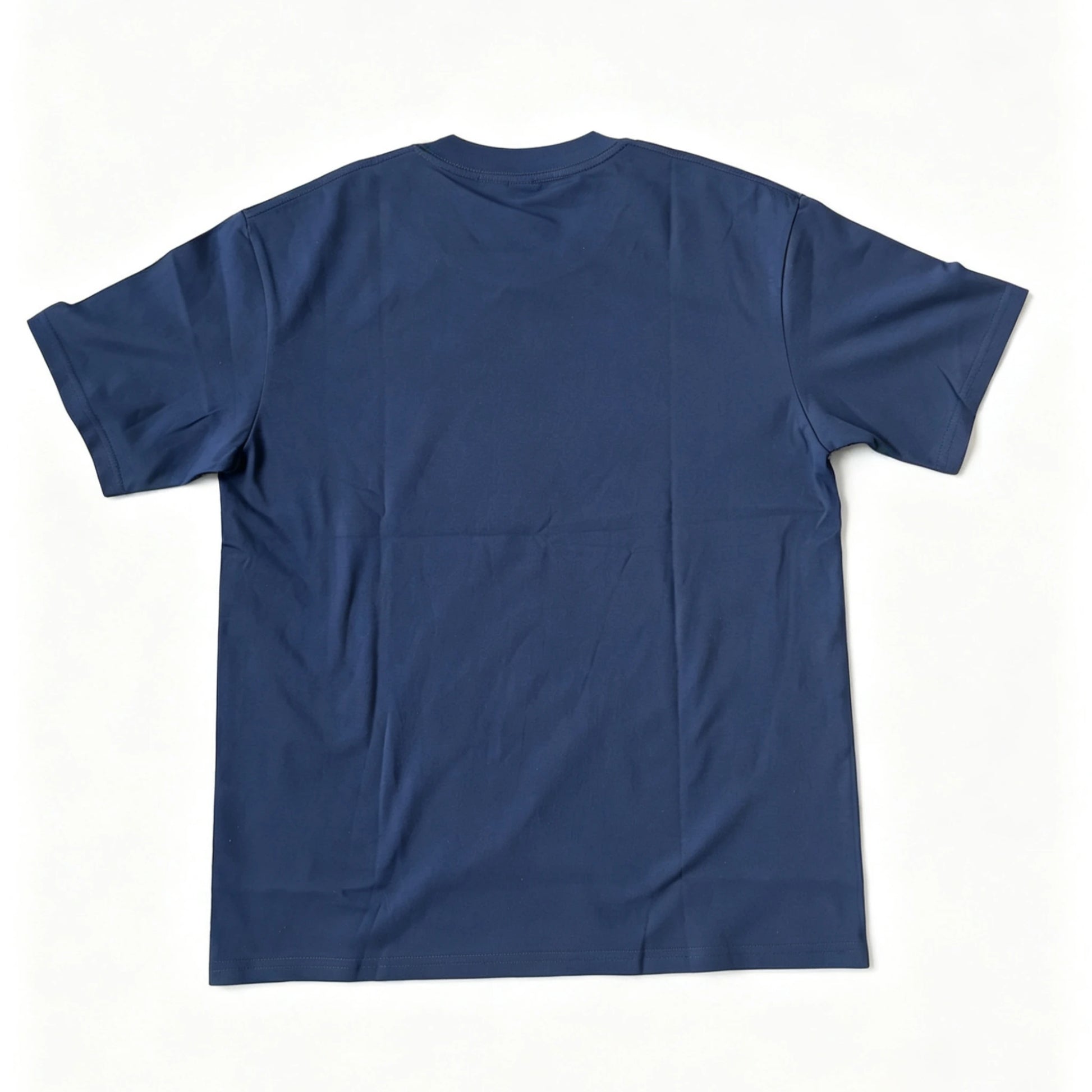 6.8oz Loopwheel Tubular Cotton Short Sleeve T-Shirt - Navy