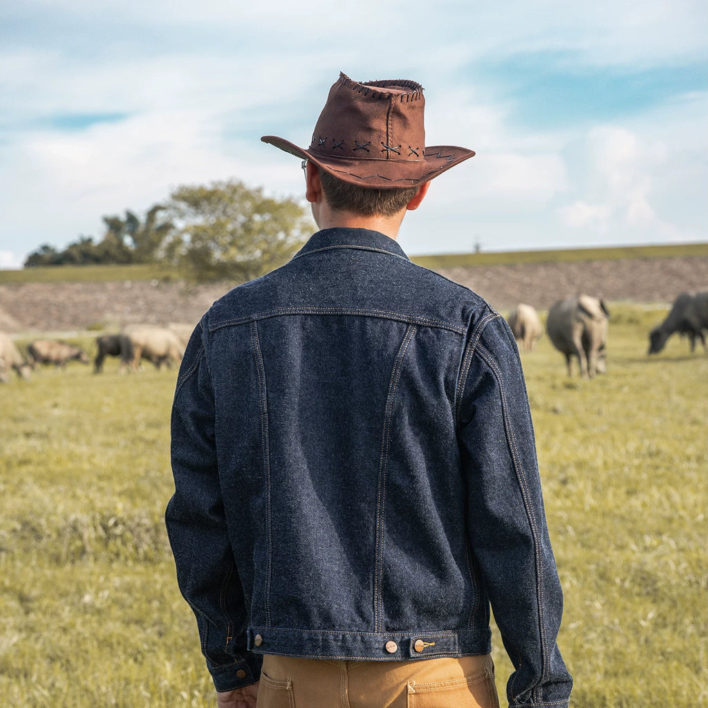Chemise en denim western classique légère de 7 oz